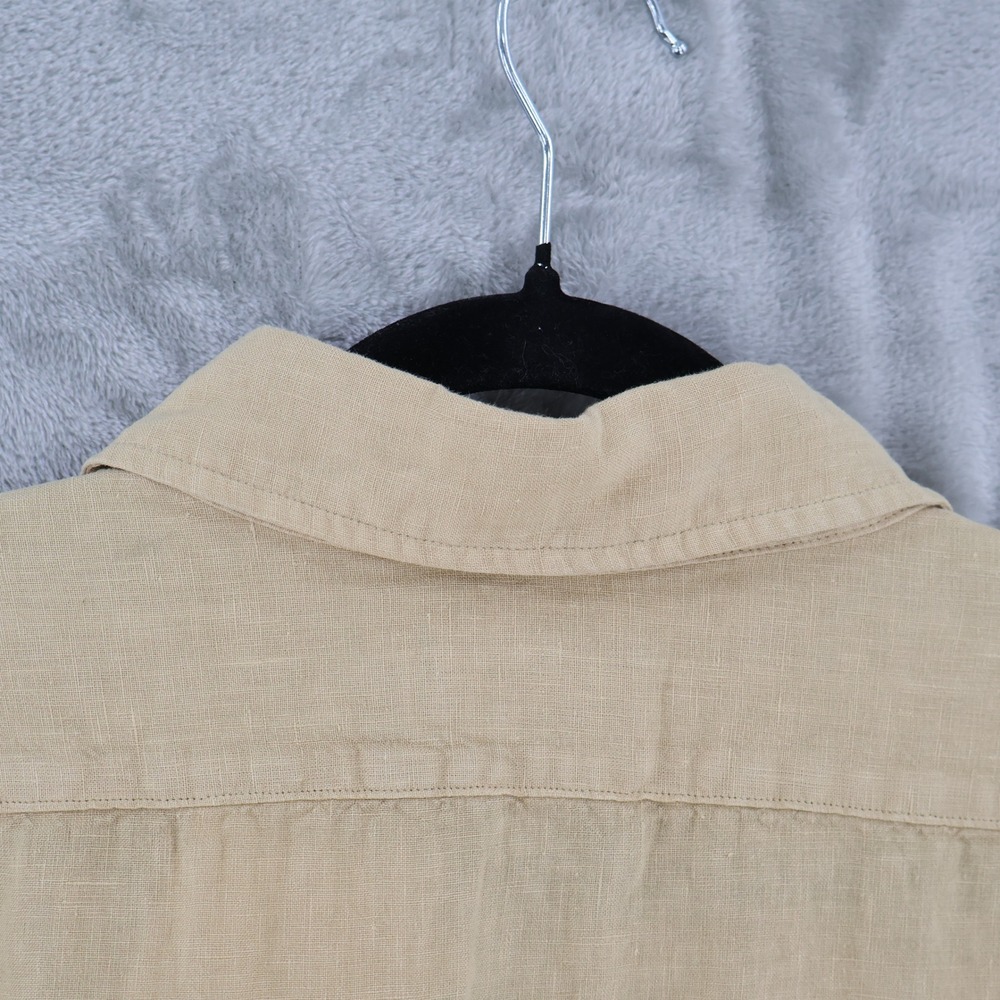 Polo Ralph Lauren Linen Button Down Mens XL Tan Classic Fit Coastal $130 NWOT - Picture 7 of 12
